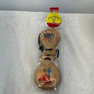 Recuerdo de Espana Wooden‎ Spain Souvenir Castanets Traditional Design